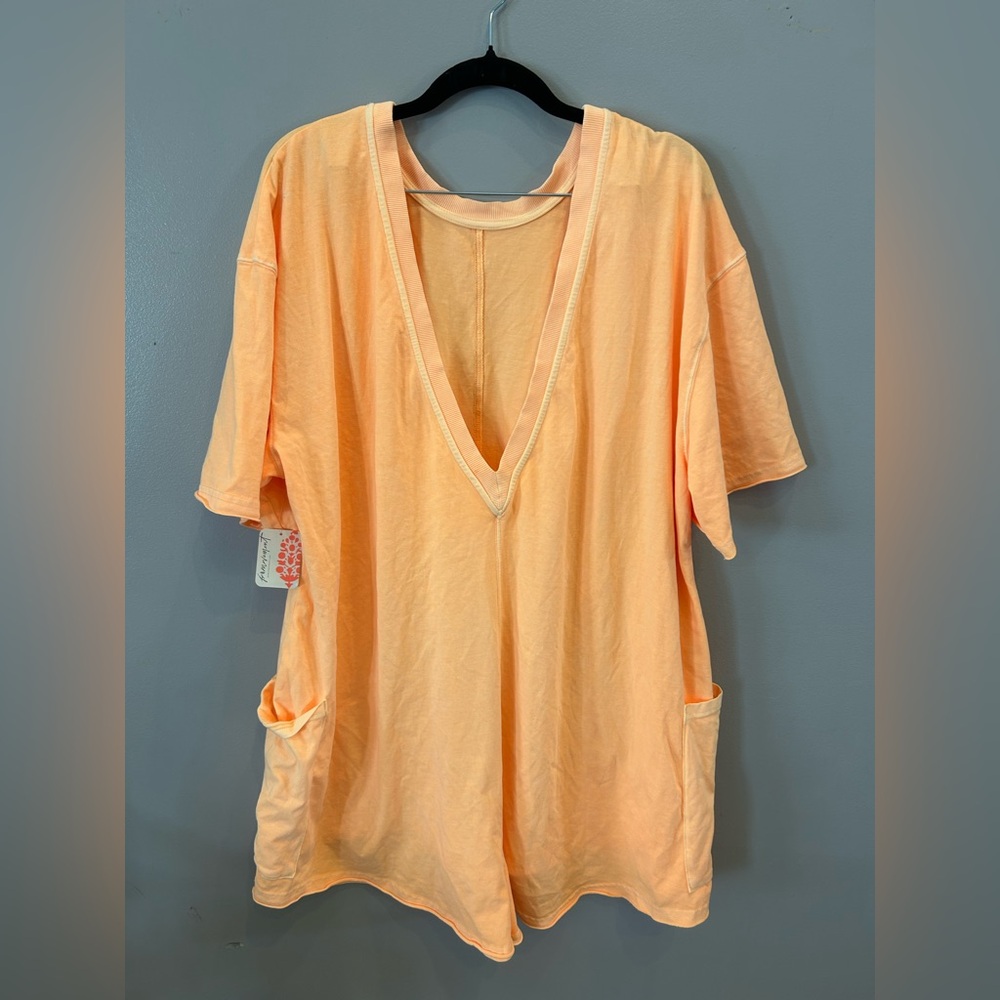NWT FP Free People Movement Hot Shot Shorts Romper Onesie - Morning Sunshine - Picture 9 of 10